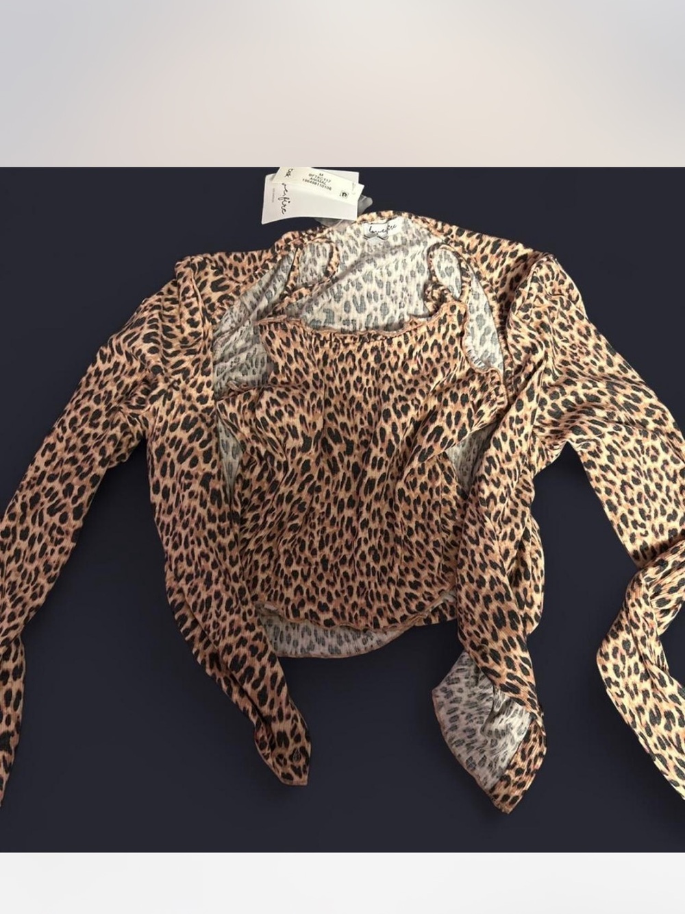 Leopard Print Blouse set